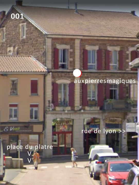 Aux Pierres Magiques - plan d'accès au 35 place de l'église